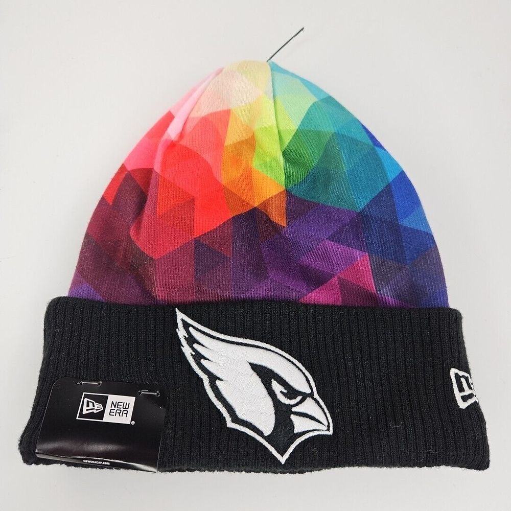 New Era Arizona Cardinals NFL Crucial Catch 23 Multicolor Knit Beanie New!